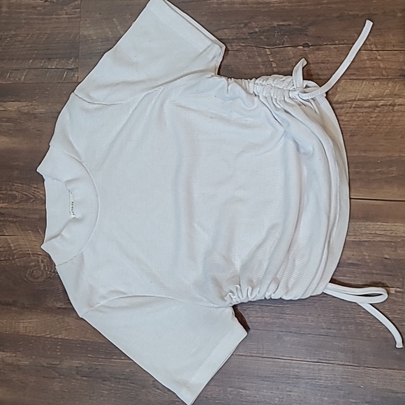 Cotton On Mock Neck Ribbed  T Adjustable Rauched Sides Set of 2 Size Small - Picture 6 of 6